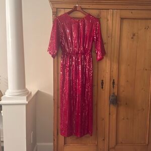 J Crew red sequin dress NWT